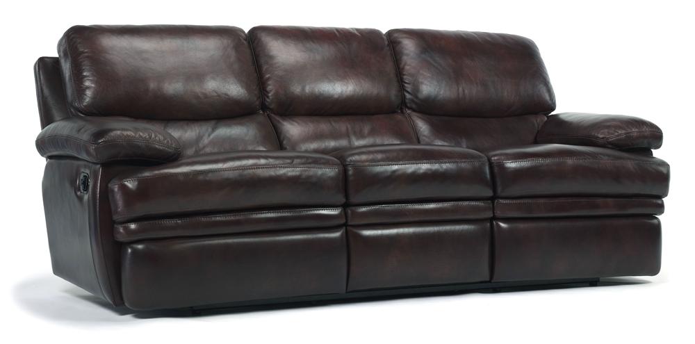 Flexsteel Latitudes Dylan Leather Reclining Sofa AHFA Reclining Sofas